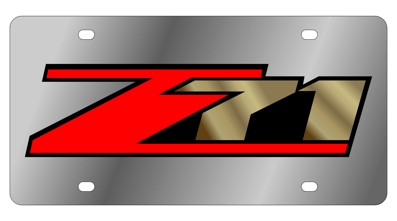 Chevrolet Z-71 Stainless Steel License Plate