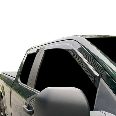2015-2026 Ford F-150 Rain Guards Tape On | Black Horse Off Road - Image 2