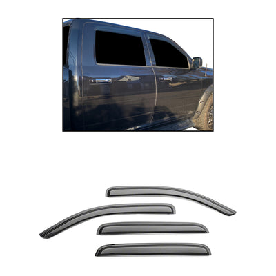 2009-2023 Dodge Ram 2500 Rain Guards Tape On | Black Horse Off Road - Image 1