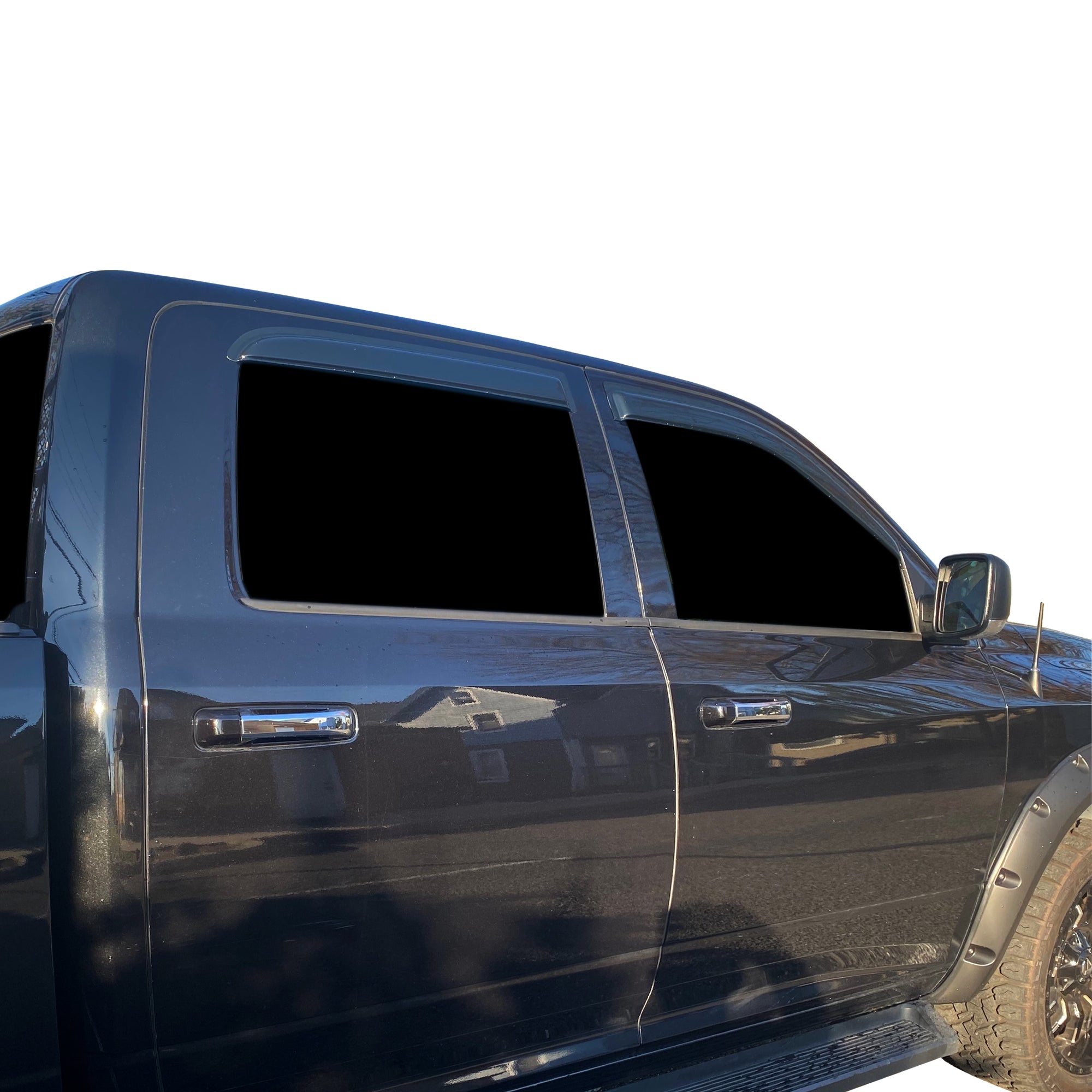2009-2023 Dodge Ram 2500 Rain Guards Tape On | Black Horse Off Road - Image 2