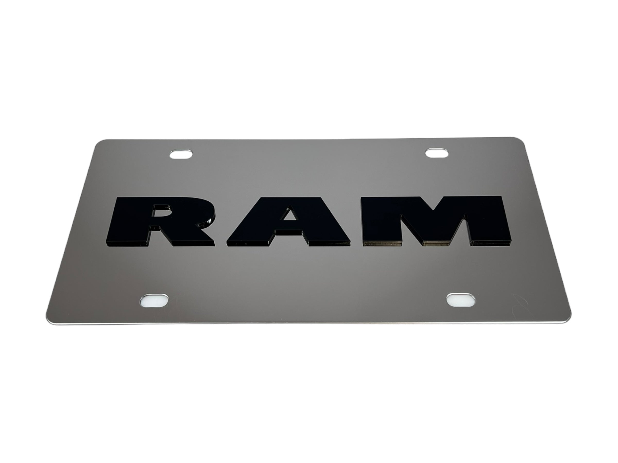 Ram Stainless Steel License Plate
