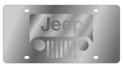 Jeep Grill Stainless Steel License Plate