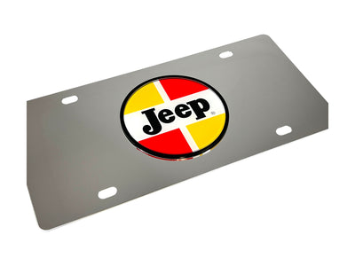 1963-1970 Jeep Classic Logo Stainless Steel License Plate