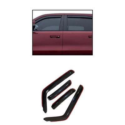 2013-2018 Nissan Pathfinder Rain Guards In Channel | Black Horse Off Road - Image 1