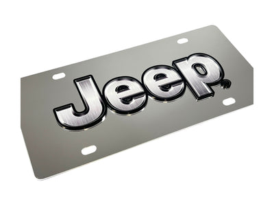 Jeep Stainless Steel License Plate