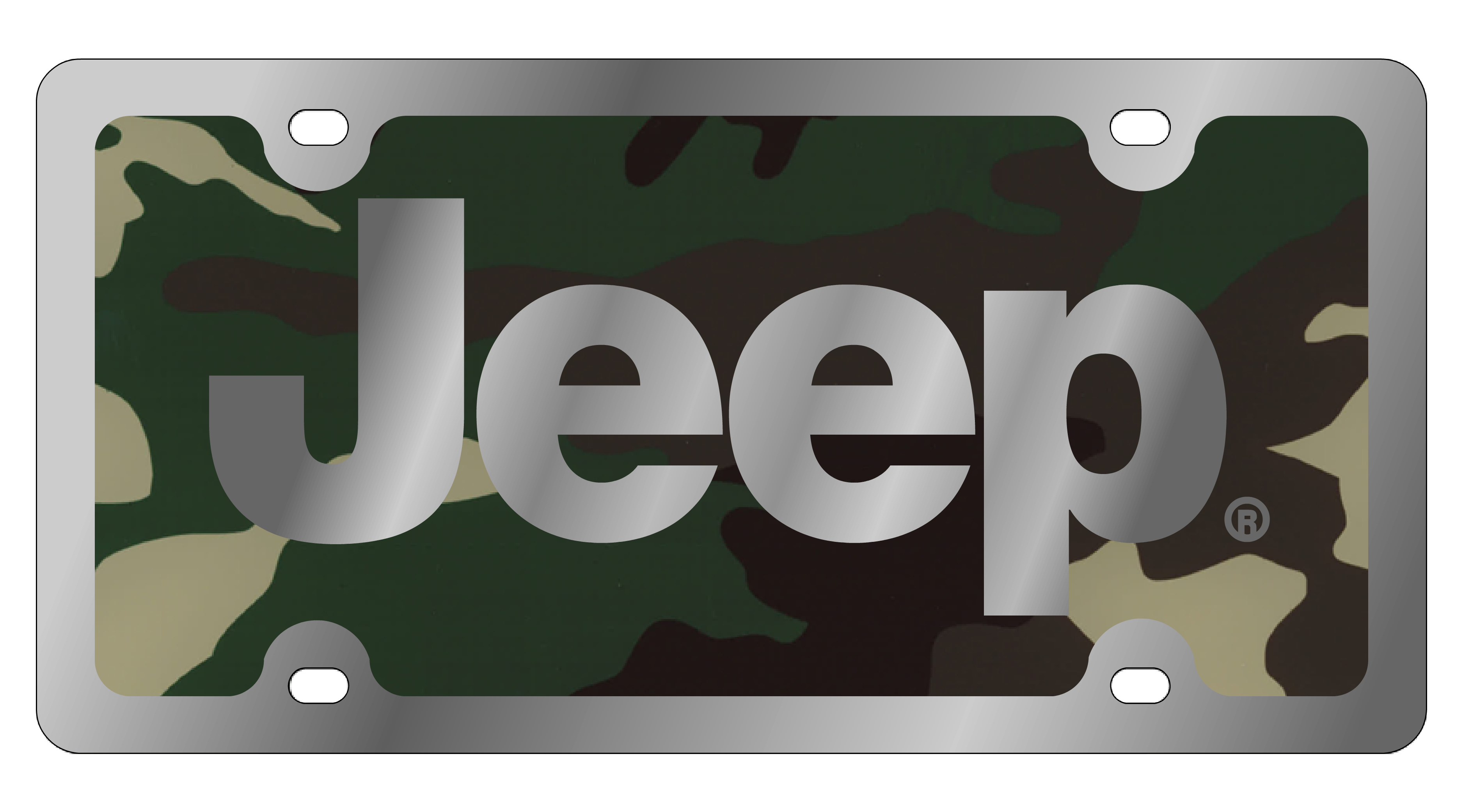 Jeep Stainless Steel License Plate