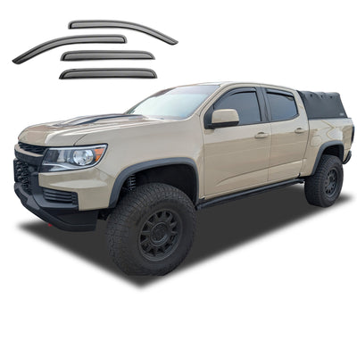 2023-2026 Chevrolet Colorado Rain Guards Tape On | Black Horse Off Road - Image 4