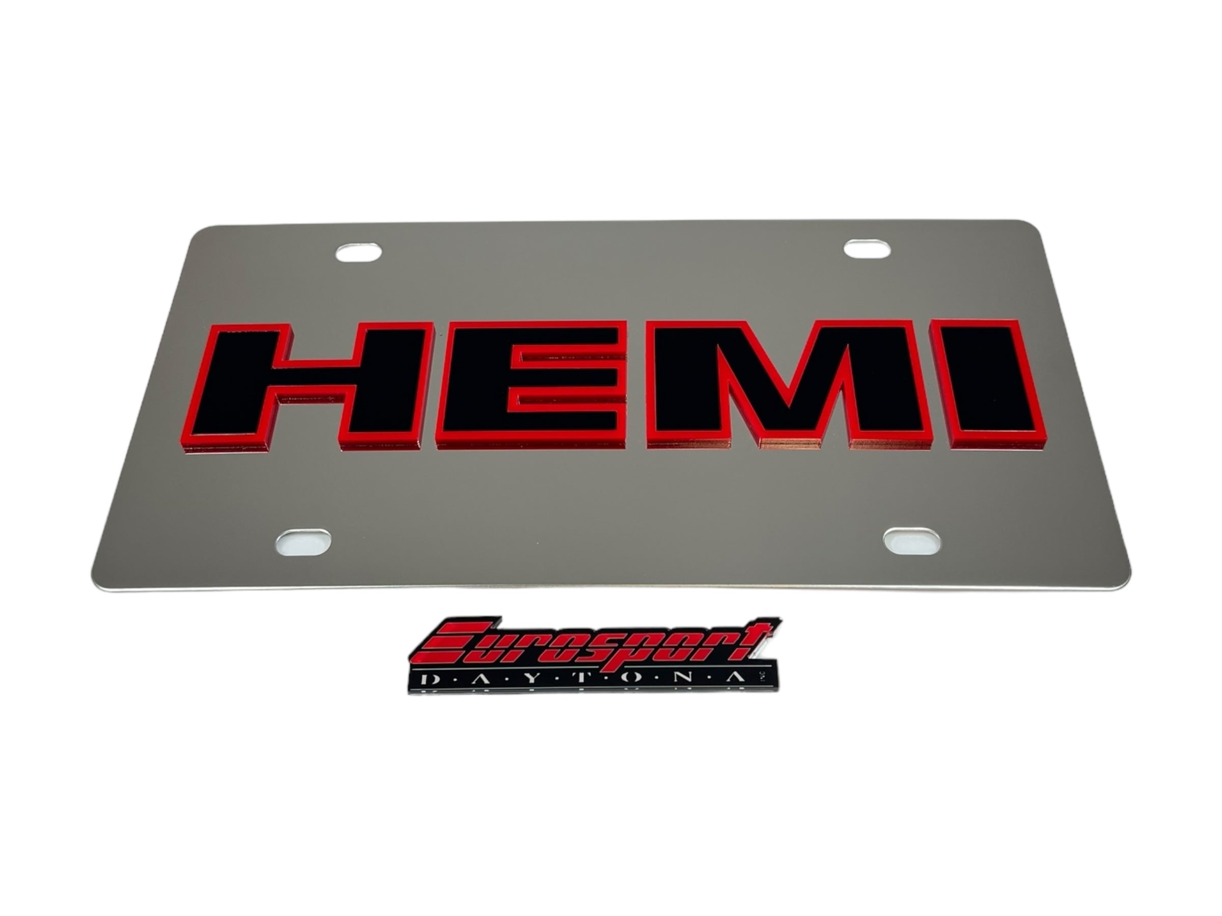 Mopar HEMI Stainless Steel License Plate