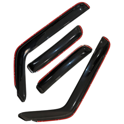 2005-2015 Toyota Tacoma Rain Guards In Channel | Black Horse Off Road - Image 4