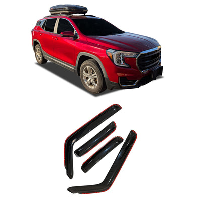 2020-2026 Ford Explorer Rain Guards In Channel | Black Horse Off Road - Image 1