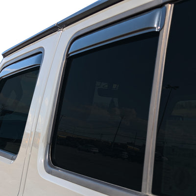 2007-2018 Jeep Wrangler Rain Guards In Channel | Black Horse Off Road - Image 2