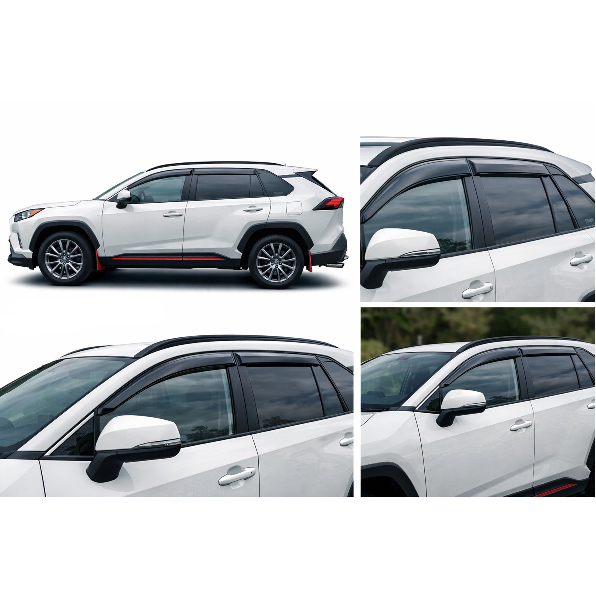 2020-2025 Toyota Rav4 Rain Guards In Channel | Black Horse Off Road - Image 3