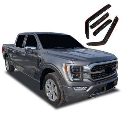 2015-2026 Ford F-150 Rain Guards In Channel | Black Horse Off Road - Image 10