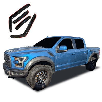 2015-2026 Ford F-150 Rain Guards In Channel | Black Horse Off Road - Image 9