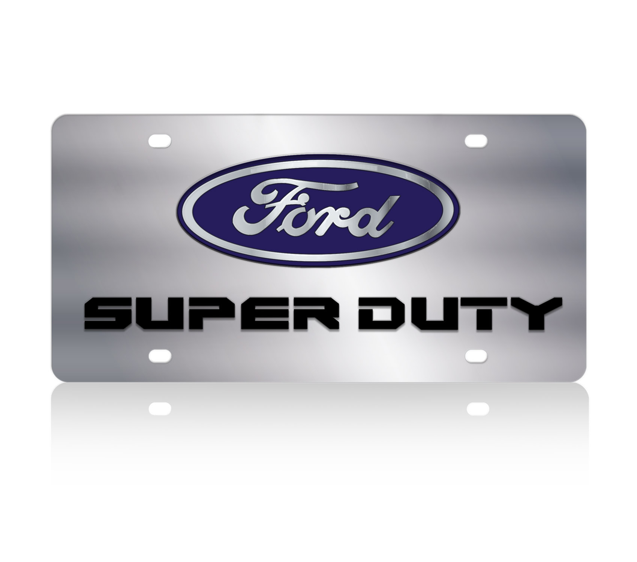 Ford Super Duty Stainless Steel License Plate
