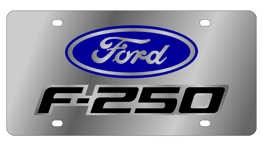 2009 Ford F-250 Stainless Steel License Plate