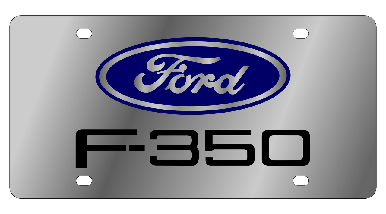Ford F-350 Stainless Steel License Plate