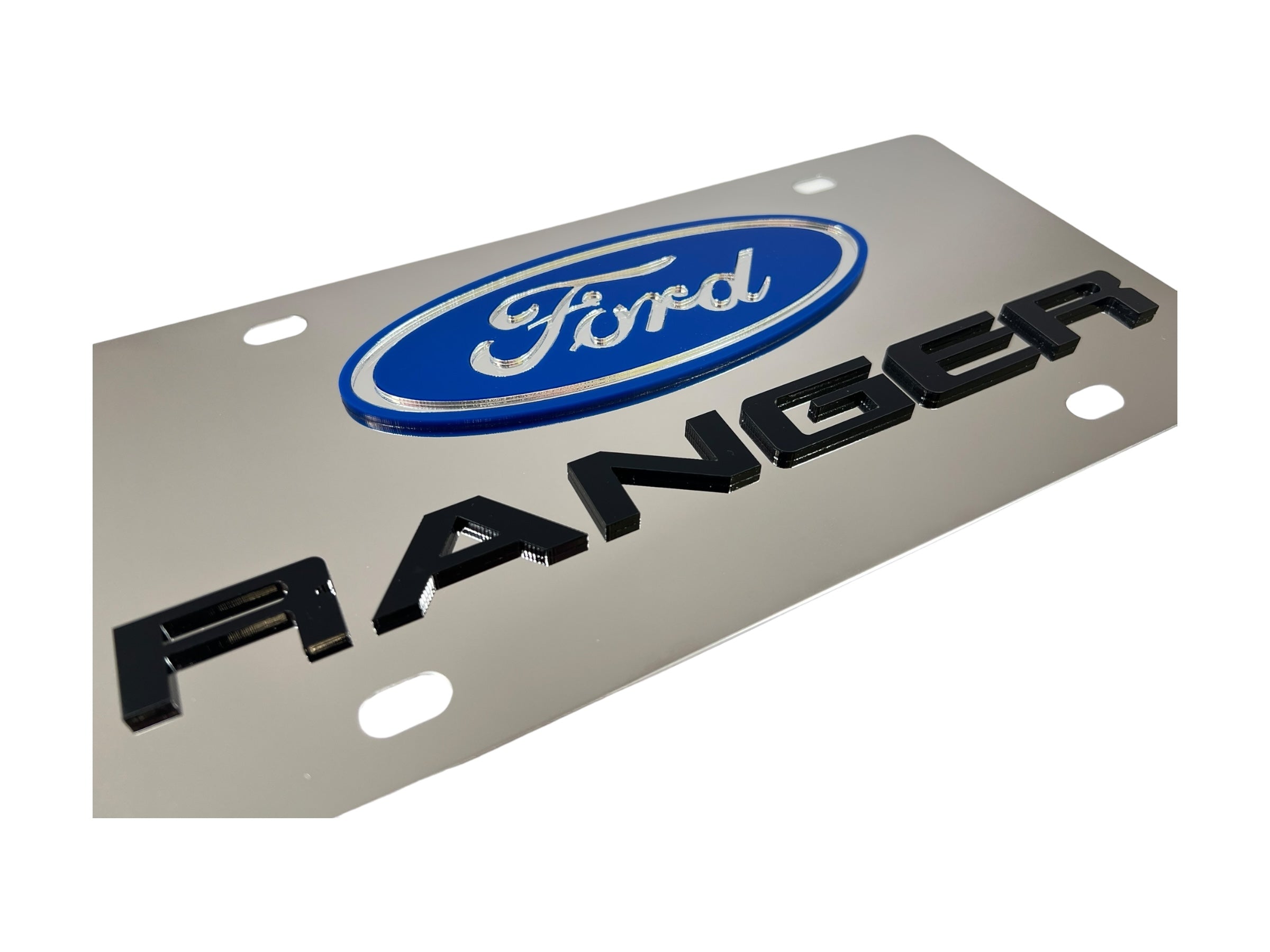2019 Ford Ranger Stainless Steel License Plate
