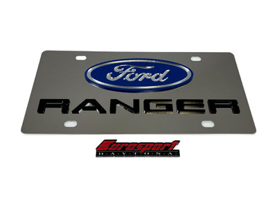 2019 Ford Ranger Stainless Steel License Plate