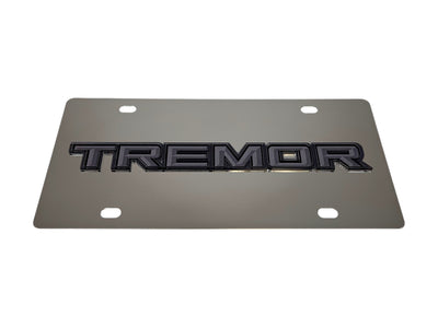 Ford Tremor Blacked Out Stainless Steel License Plate