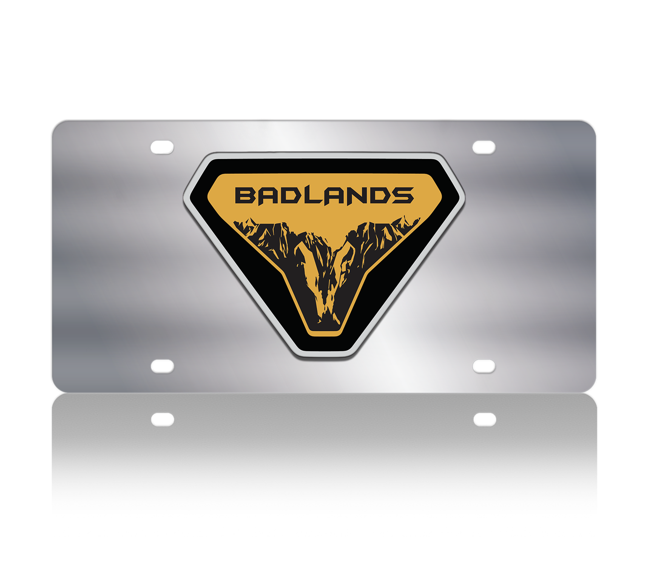 Ford Bronco Badlands Stainless Steel License Plate