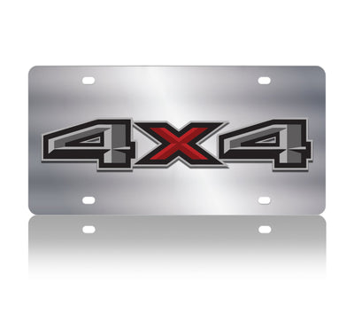 Ford 4X4 Stainless Steel License Plate
