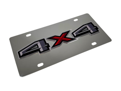 Ford 4X4 Stainless Steel License Plate
