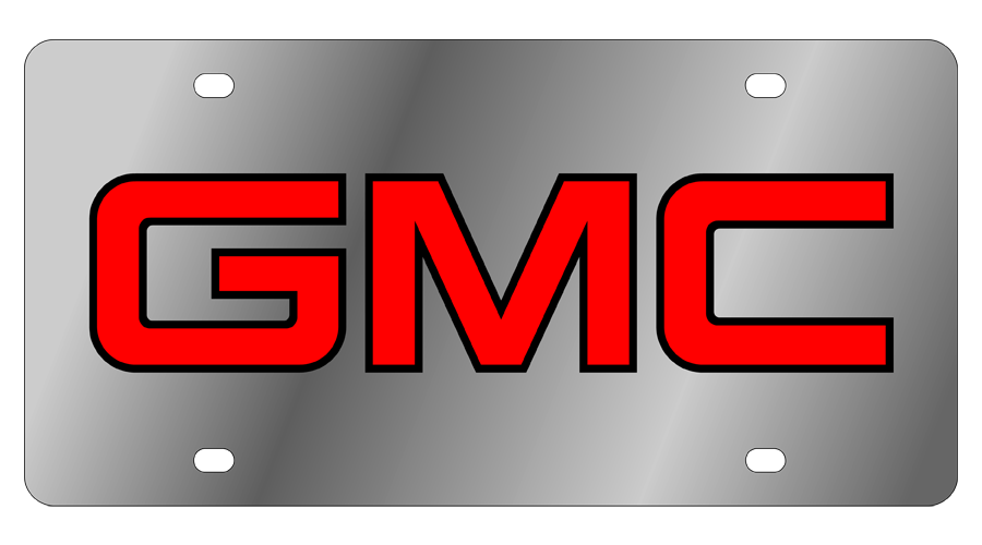 GMC Stainless Steel License Plate