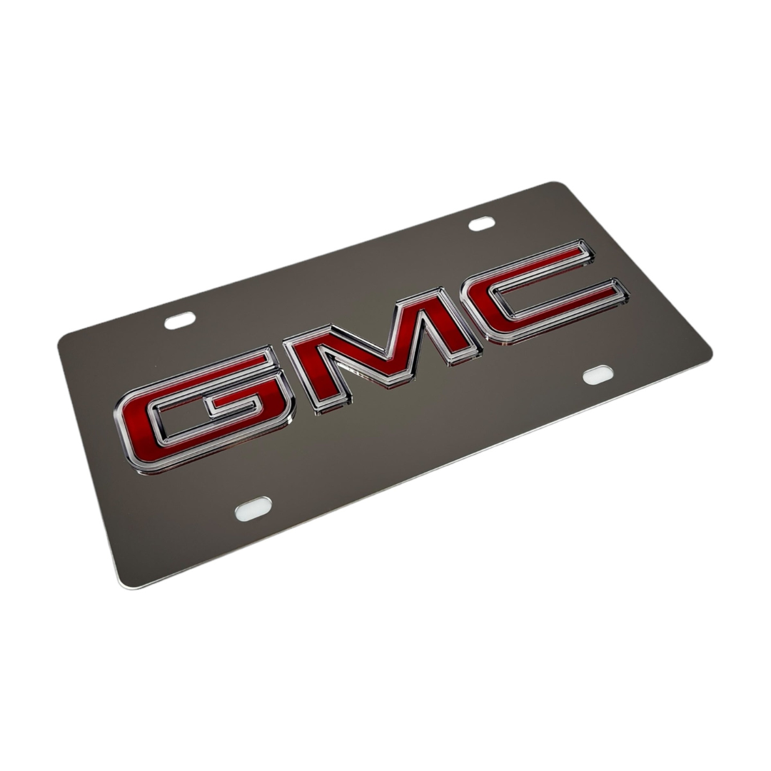 GMC Stainless Steel License Plate
