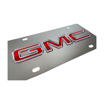 GMC Stainless Steel License Plate