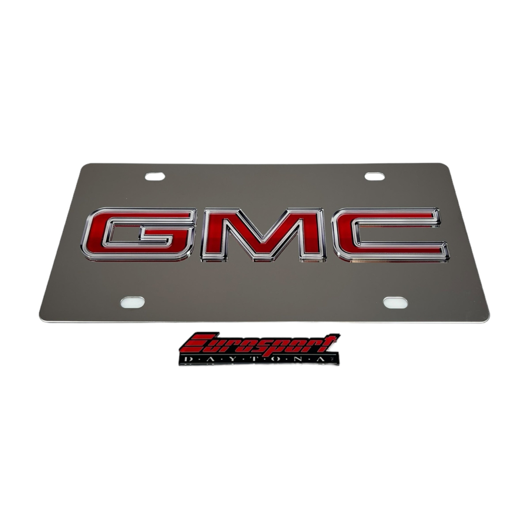 GMC Stainless Steel License Plate