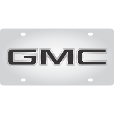GMC Stainless Steel License Plate