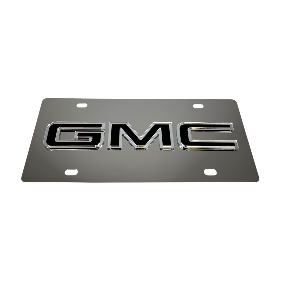 GMC Stainless Steel License Plate