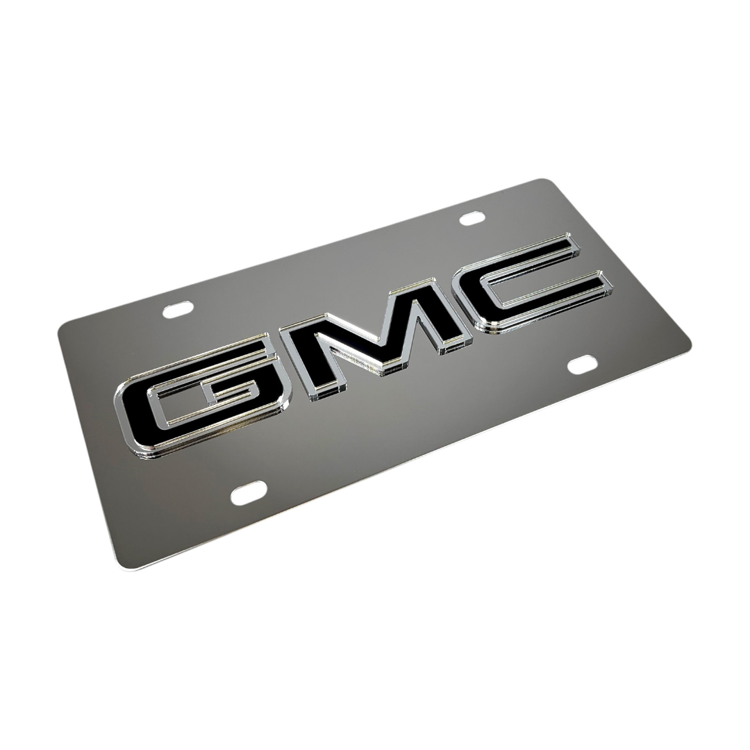 GMC Stainless Steel License Plate