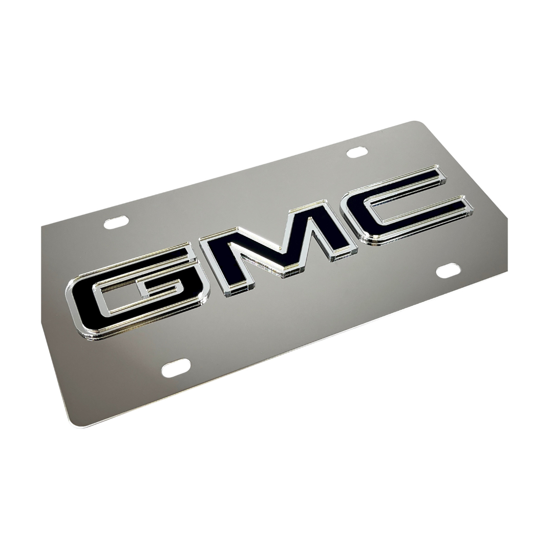 GMC Stainless Steel License Plate