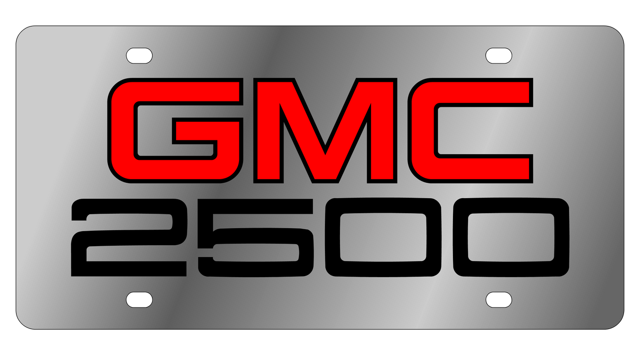 GMC 2500 Stainless Steel license Plate
