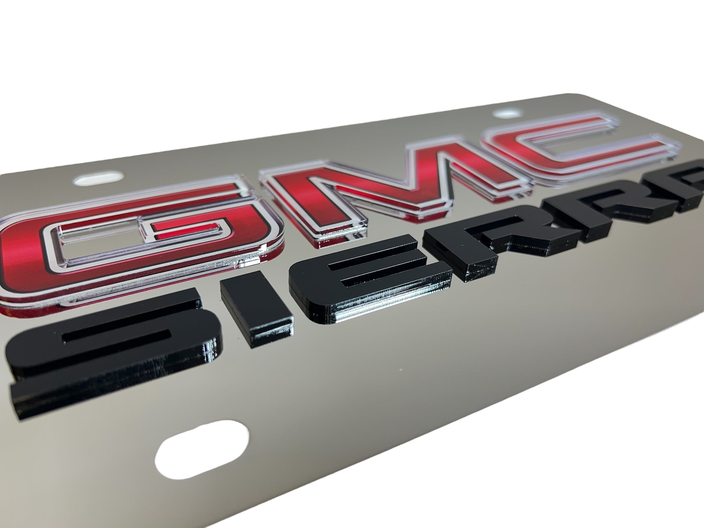 GMC Sierra Stainless Steel License Plate
