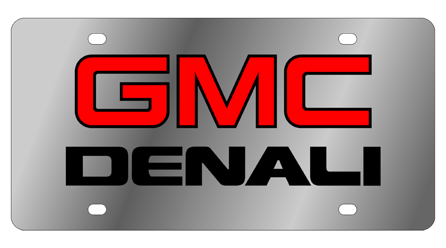 GMC Denali Stainless Steel License Plate