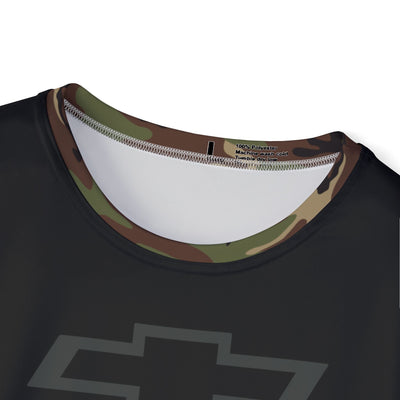 Personalized Chevy Bowtie Camo Men's Sports Jersey Tee, Classic Fit T-Shirt