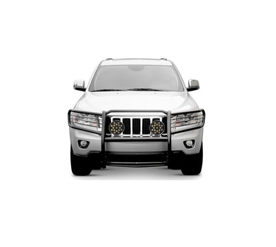 2005-2010 Jeep Grand Cherokee Grille Guard Kit Modular Incl. pair of 7.0"Dia.  LED  Lights w/ Black Trim Rings w/ Wiring Harness and Switch | Black Horse Off Road - Image 5
