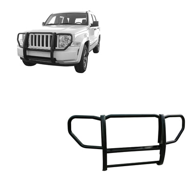 2008-2012 Jeep Liberty Grille Guard 1-Piece | Black Horse Off Road - Image 1