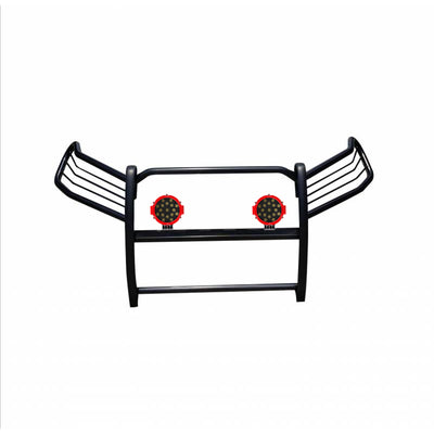 2006-2018 Toyota Rav4 Grille Guard Kit Modular Incl. pair of 7.0"Dia.  LED  Lights w/Red Trim Rings w/ Wiring Harness and Switch | Black Horse Off Road - Image 5
