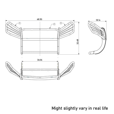 2006-2018 Toyota Rav4 Grille Guard Modular | Black Horse Off Road - Image 7
