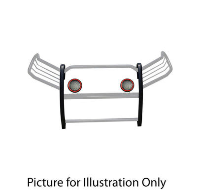 2019-2024 Toyota Rav4 Grille Guard Kit Modular Pair  of 5.3" Dia. LED Flood Lights w/ Red Trim Rings Wiring Harness  and Switch | Black Horse Off Road - Image 9