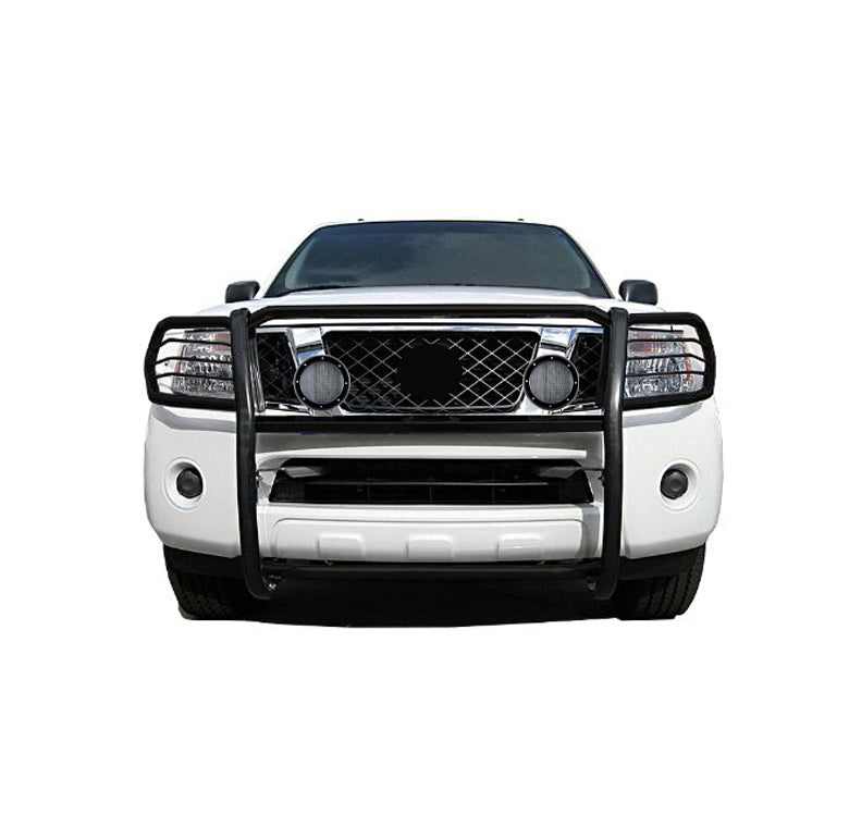 2005-2015 Nissan Xterra Grille Guard Kit Modular Pair  of 5.3" Dia. LED Flood Lights w/ Black Trim Rings Wiring Harness  and Switch | Black Horse Off Road - Image 8