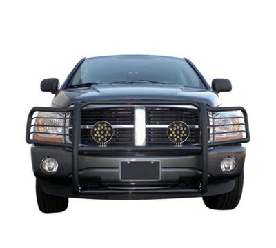 1994-2002 Dodge Ram Ram 1500 Grille Guard Kit Modular Incl. pair of 7.0"Dia.  LED  Lights w/ Black Trim Rings w/ Wiring Harness and Switch | Black Horse Off Road - Image 4