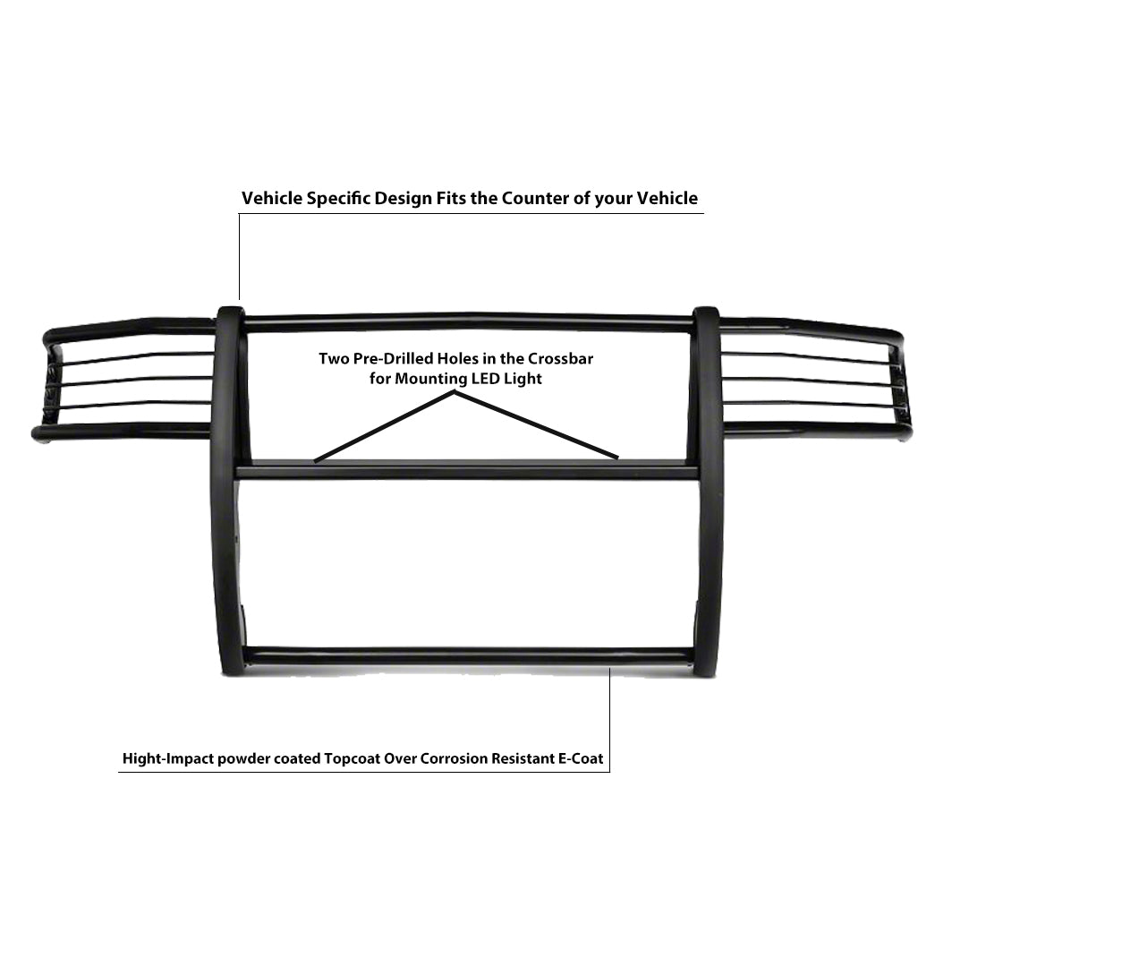 2003-2005 Dodge Ram Ram 1500 Grille Guard Modular | Black Horse Off Road - Image 8