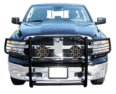 2009-2024 Dodge Ram 1500 Grille Guard Kit Modular Incl. pair of 7.0"Dia.  LED  Lights w/ Black Trim Rings w/ Wiring Harness and Switch | Black Horse Off Road - Image 4