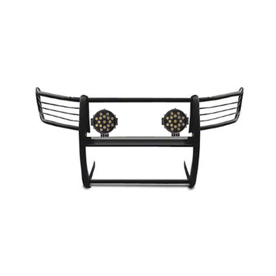 2019-2026 Dodge Ram 1500 Grille Guard Kit Modular Incl. pair of 7.0"Dia.  LED  Lights w/ Black Trim Rings w/ Wiring Harness and Switch | Black Horse Off Road - Image 1