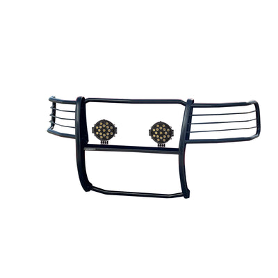2019-2024 Dodge Ram 2500 Grille Guard Kit Modular Incl. pair of 7.0"Dia.  LED  Lights w/ Black Trim Rings w/ Wiring Harness and Switch | Black Horse Off Road - Image 7